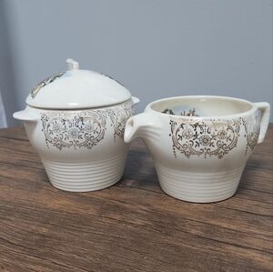 Sebring Chantilly George & Martha Washington Sugar Creamer Set